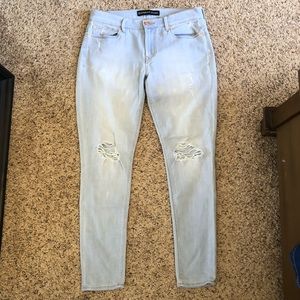 Distressed Express Jeans